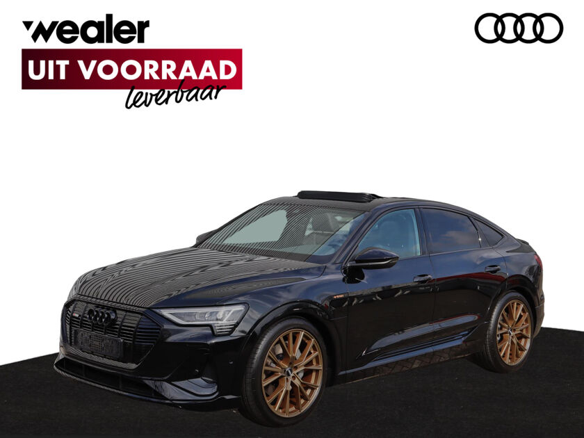 Audi e-tron Sportback S Edition 55 300kw/408pk 95Kwh quattro | Zwart optiek (achteraf) | 2cm Verlaagd (achteraf) | 22" lmv Bronze | Panorama glasdak | Bang & olufsen | Privacy glass