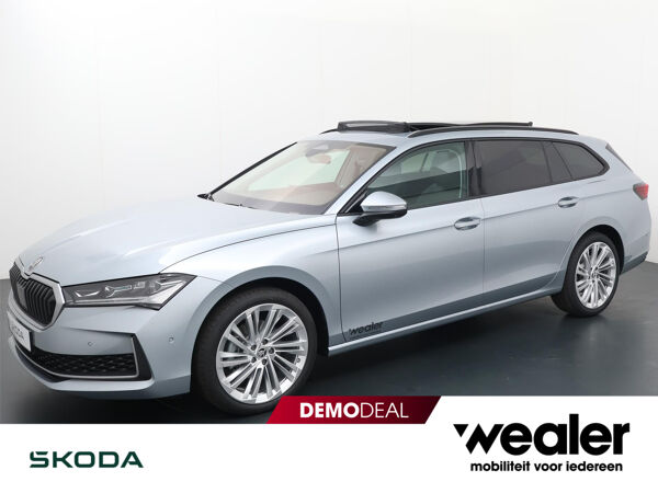 Škoda Superb Combi 1.5 TSI 150 pk MHEV First Edition | Automaat | Panoramadak | Leder | Adaptieve cruise control | 19'' Lichtmetalen velgen | Camera |