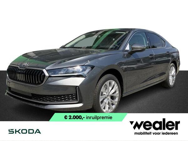 Škoda Superb First Edition 1.5 TSI m-HEV 150 pk DSG | Automaat | Elektrische achterklep | Navigatie | Adaptieve cruise control | 18'' Lichtmetalen velgen | Camera |