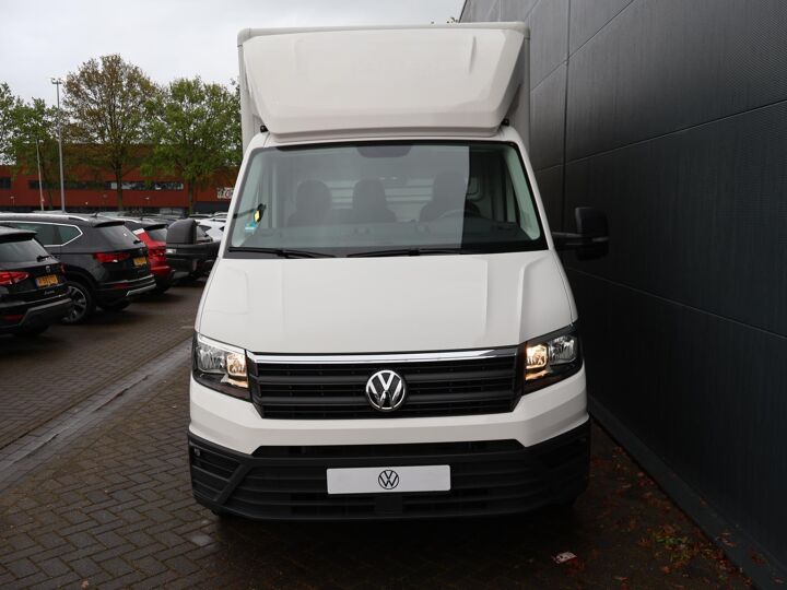 Volkswagen Bedrijfswagens Crafter 35 2.0 TDI L4 Trendline EURO VI | 140 PK | Bestebak Karhof + Deur + Dakspoiler | Elektrische Laadklep 750Kg + Rolstop | Versterkte vering + Stabilisator | Airco | Cruise Control | Navigatie DAB+ Apple Carplay | Comfort Bestuurdersstoel met Armleuningen en Lendesteun + Bijrijdersbank met Opbergvak | Karhof Laadbak 4,5m + Lat-om-Lat + Combi Bindrails