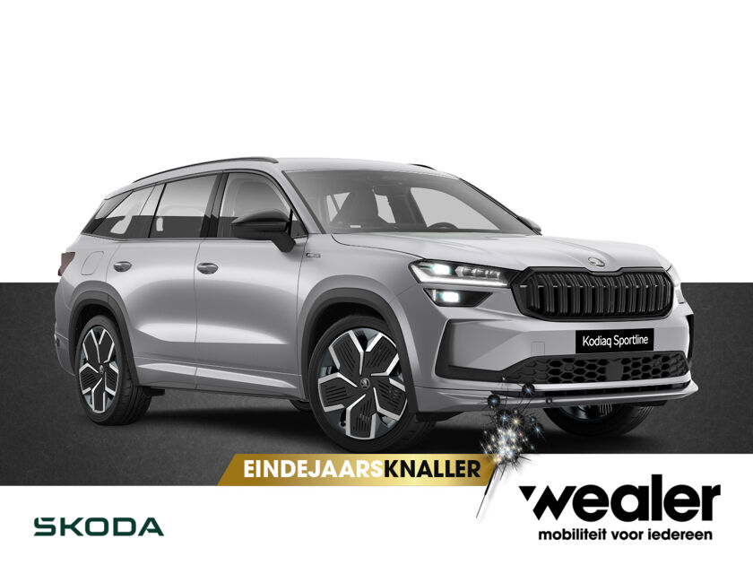 Škoda Kodiaq Sportline Business 1.5 TSI PHEV 204 pk DSG | Automaat | Panoramadak | Trekhaak | LED Matrix | 20" lichtmetalen velgen |