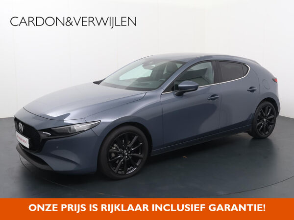 Mazda 3 2.0 e-SkyActiv-X M Hybrid 186 Luxury Bose Soundsysteem | Head Up display | Elektrisch verstelbare stoel met memory | Verwarmd stuur en voorstoelen | Adaptieve cruise controle | Lederen interieur | DAB radio | Achteruitrijcamera |