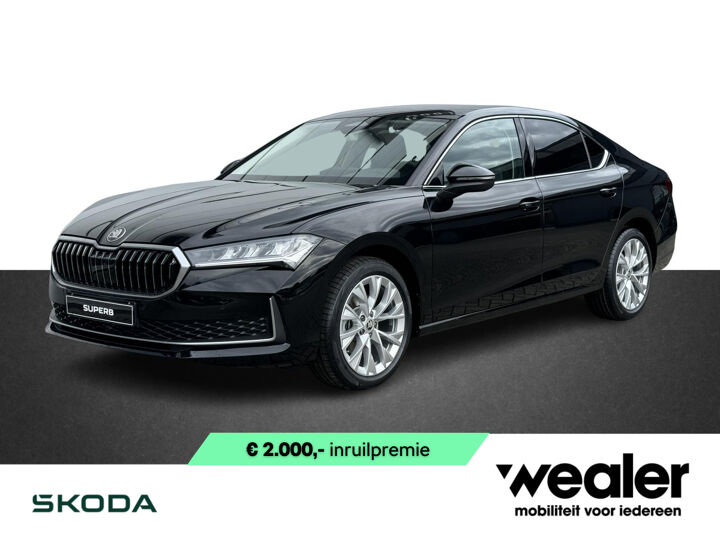 Škoda Superb First Edition 1.5 TSI m-HEV 150 pk DSG | Automaat | Elektrische achterklep | Navigatie | Adaptieve cruise control | 18'' Lichtmetalen velgen | Camera |