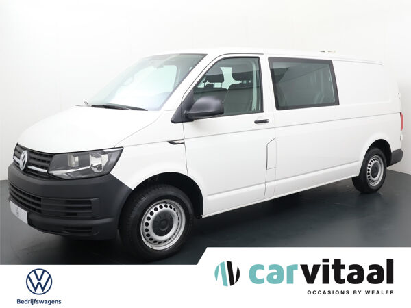 Volkswagen Bedrijfswagens Transporter 2.0 TDI L2H1 DC Trendline | 102 PK | Dubbele Cabine 6-Persoons | Comfortstoel + Armsteun + Bijrijdersbank | Standkachel + Afstandbediening | Airco | Cruise Controle |Radio-Media BT | Laadruimte Betimmering | Trekhaak