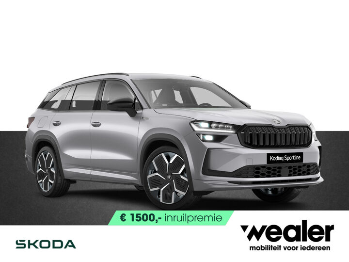 Škoda Kodiaq Sportline Business 1.5 TSI PHEV 204 pk DSG | Automaat | Panoramadak | Trekhaak | LED Matrix | 20" lichtmetalen velgen |