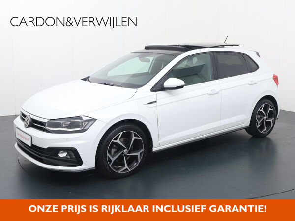 Volkswagen Polo 1.5 TSI Highline | 150 PK | Automaat | Virtual cockpit | Multifunctioneel stuurwiel | Panorama dak | R-line interieur + Exterieur | Cruise control | Spraakbediening | Flippers | automatische verlichting | Inklapbare spiegels | Drivemode | Parkeersensoren | Achteruitrijcamera | Climate | Stoelverwarming | Dab+ | Bluetooth | Apple Carplay - Androidauto | Sfeerverlichting | Lm17'' |